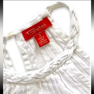 Tommy Bahama White Linen Halter Dress - Size 2
